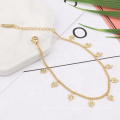 New Arrival Women Cactus Around Clasp 14K Gold Plated Stainless Steel Bracelet Jewelry